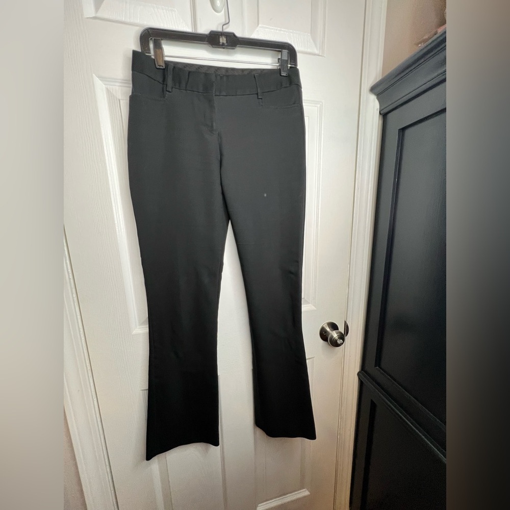 Express Women’s 4 Reg Solid Black Bootcut Twill T… - image 4